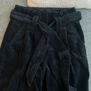 Corduroy black jogger